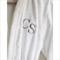 Salida de baño 100% algodón - bordado personalizado - Adultos