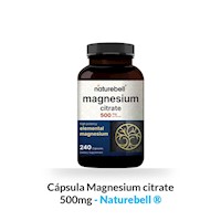 Cápsula Magnesium citrate 500mg - Naturebell