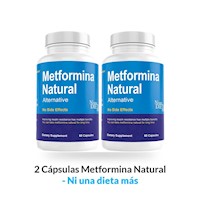 2 Cápsulas Metformina Natural - Ni una dieta más