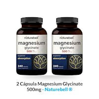 2 Cápsula Magnesium Glycinate 500mg - Naturebell ®
