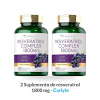 2 Suplemento de resveratrol 1800 mg - Carlyle