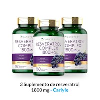 3 Suplemento de resveratrol 1800 mg - Carlyle