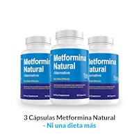 3 Cápsulas Metformina Natural - Ni una dieta más
