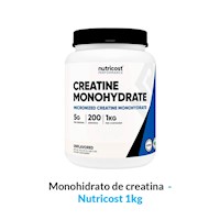 Monohidrato de creatina - Nutricost 1kg