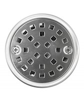 Sumidero premium redondo 4" de acero inoxidable