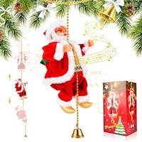 Papa Noel escalador de la cuerda Santa Claus Musical