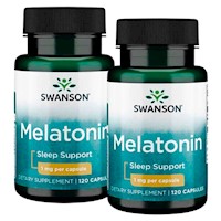 Pack Swanson Melatonina 1 mg - 120 Caps x2