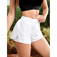 SHEIN Running Shorts deportivos 2 en 1 de cintura elástica