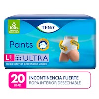 Ropa interior desechable adultos Tena Pants Ultra L 20un