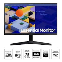 Monitor Samsung 24" Resolución FHD 75 HZ