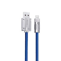 Wesdar - Cable 1m Super Fuerte Lightining Carga Rápida a USB 6A - Azul