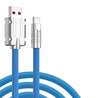 Wesdar - Cable 1m Super Fuerte USB-C Carga Rápida a USB 6A - Azul