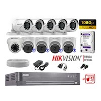 KIT 10 CÁMARAS SEGURIDAD FULL HD HIKVISION 04 CAMARA AUDIO INCORPORADO