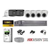 Kit 6 Cámaras Seguridad Full Hd Hikvision 1Tb Mayor Alcance Varifocal