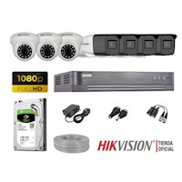 Kit 7 Cámaras Seguridad Hikvision Full Hd 1Tb Mayor Alcance Varifocal