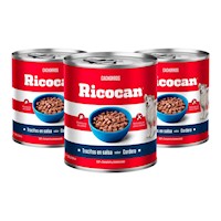 Paté de Cordero en Trocitos para Cachorros Ricocan 290g x3