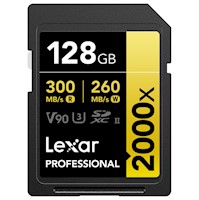 Memoria SD XC UHS-II Lexar Professional 128GB - R:300 MB/s - W: 260 MB/s