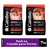 Pack x2 Comida Perro Adulto Pequeño Canbo Balance Pollo 7 kg