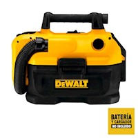 Dewalt Aspiradora Seco Humedo 20V Max 7.6Lt Sin Bat Ni Carg