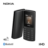 Celular Nokia 105 Dual Sim 4G Bluetooth FM/MP3 Negro/Gris