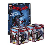 Spiderman in to Spiderverse, 1 Álbum Tapa Dura + 2 Cajitas (100 Sobres)