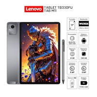 Tablet Lenovo Tab M11 Tb330Fu/ 11" Pantalla Ips 4 Gb Ram 128 Gb Gris Wifi + Kais + Tab Pen