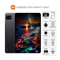 Tablet Xiaomi Mi Pad 6 8GB 256GB Pantalla 11” Color Gravity Gray 23043RP34G