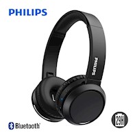 Audífonos Philips TAH4205 Bluetooth C/Micro 29 Hrs Negro