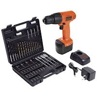 TALADRO ATORNILLADOR 3/8" 12V + 50 ACCESORIOS