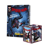 Spiderman in to Spiderverse, 1 Álbum Tapa Dura + 1 Cajita (50 Sobres)