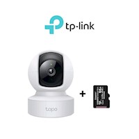 Cámara de seguridad wifi para interiores 2K Tapo-C212 - Tp-Link + SD 64 GB