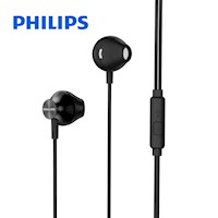 Audifonos Philips In Ear TAUE101bk Con micro 35mm Bass Sound Negro