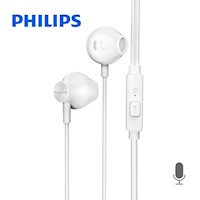 Audifonos Philips In Ear TAUE101wt Con micro 35mm Bass Sound Blanco