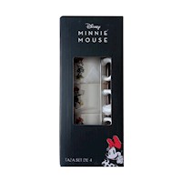 Juego de cuatro tazas pequeñas para cafe expreso de Disney Minnie Mouse