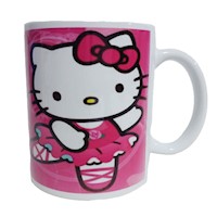Taza Ceramica Clasica Hello Kitty Gata 270ml