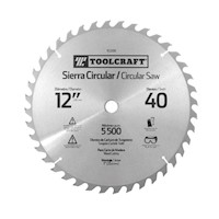 Disco de Sierra Circular 12" x 1" 40 Dientes Toolcraft TC2335
