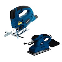 Lijadora Orbital 1/2" 400W + Sierra Caladora 800W Toolcraft TC5909K-2