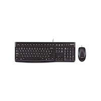 Kit Teclado Y Mouse Logitech Mk120, Usb, Negro