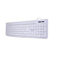 Teclado Estándar TE-4069S TE4069S multimedia USB 2.0 Español color blanco