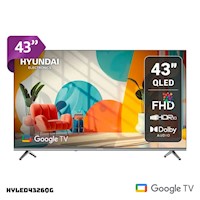 TELEVISOR HYUNDAI 43 QLED SMART TV GOOGLE TV FHD - HYLED4326QG