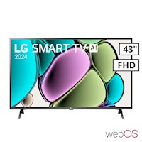 TELEVISOR LG 43 SMART TV THINQ AI WEBOS HUB FHD LED 2024 - 43LR6000PSA