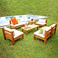 SET DE TERRAZA CALAO 6 PERSONAS CON MESA MOVENDA