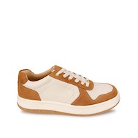 Zapatilla Casual TERI-2650 Blanco/Beige Viale Cuero