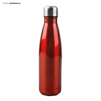 Termo Estilo Botella de 470 ML de Acero Inoxidable Rojo