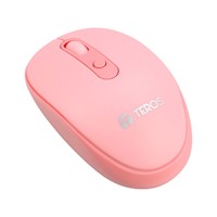 Mouse óptico inalámbrico Teros TE5075R, color Rosa