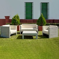 SET DE TERRAZA PALOMA 4 PERSONAS CON MESA MOVENDA