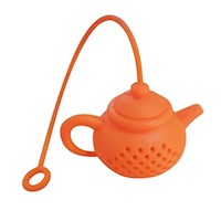 Infusor filtrante de té modelo tetera naranja