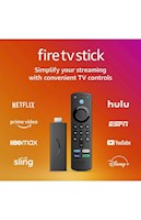 Convertidor a Smart Tv Amazon Fire Tv Stick Reproduce Disney Netflix Prime