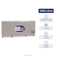 CONGELADOR DUAL ILUMI 1000 LTS