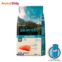 Comida De Perro Adulto Bravery Raza Pequeña Salmón 7 Kg